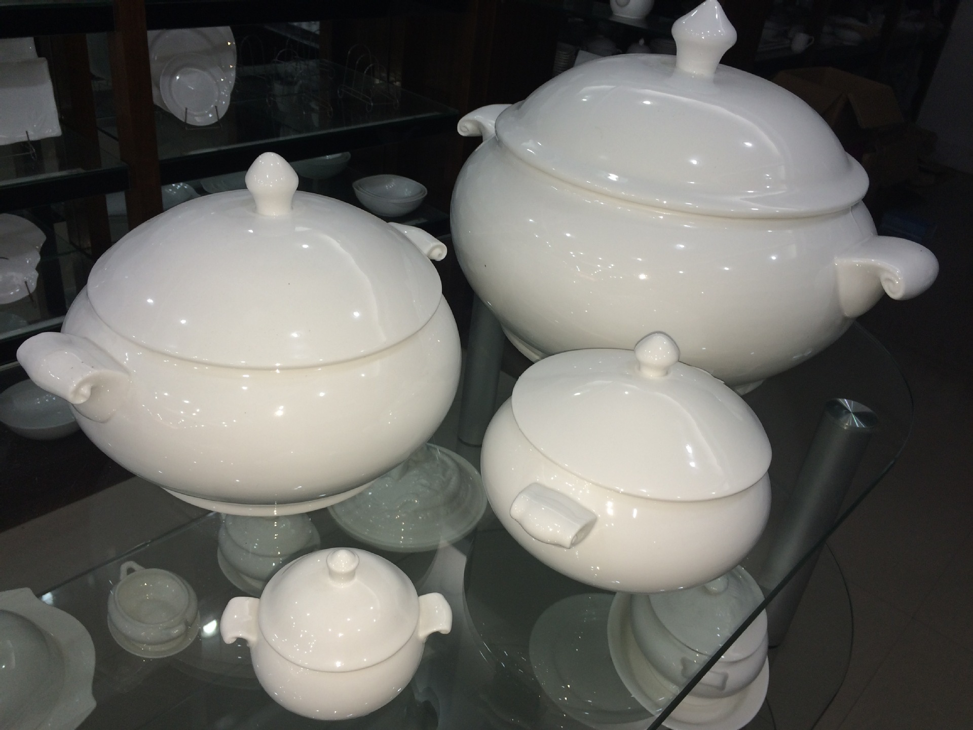 厂家批发新低骨瓷佛窝佛盅佛跳墙大汤碗汤窝酒店补品陶瓷护耳炖盅