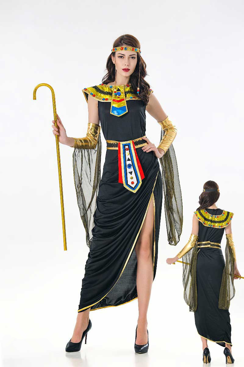 18609 古埃及法老服装 万圣节派对希腊女神表演服 埃及艳后制服