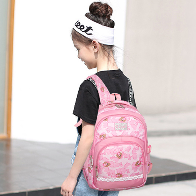公主粉色女孩书包小学生1234年级 儿童789岁可爱防水减负双肩背包