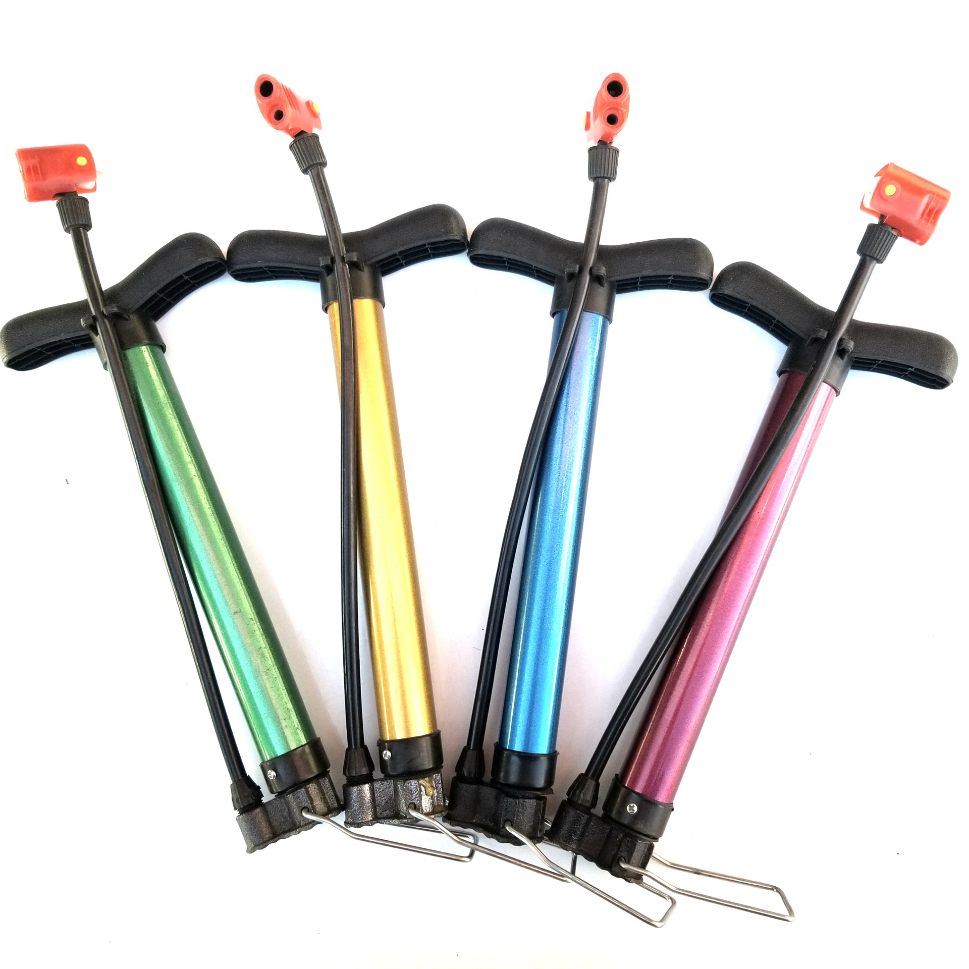 30公分高压打气筒山地自行车电瓶车电动摩托单车篮球双嘴气筒