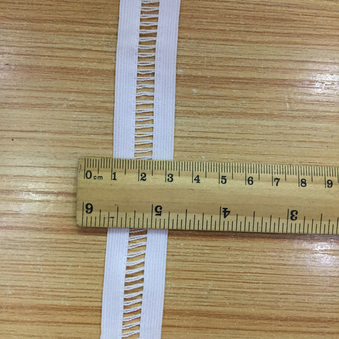 2厘米锦纶弹力花边针织松紧带楼梯形花边松紧带鞋帽箱包服装辅料