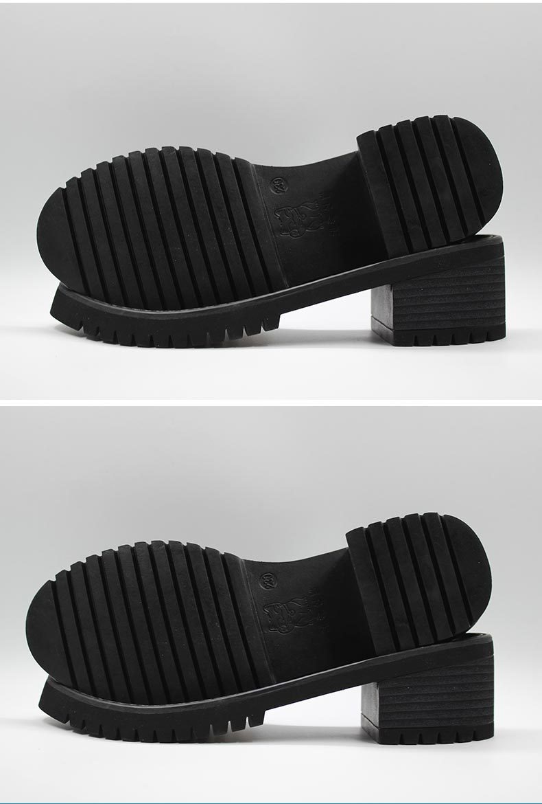 2017厂家批发 橡胶鞋底单鞋皮鞋底女士平跟橡胶底防滑耐磨女鞋底