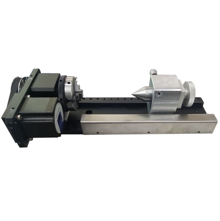 数控分度头 分度盘第四轴 三爪卡盘120mm 激光雕刻打标电动