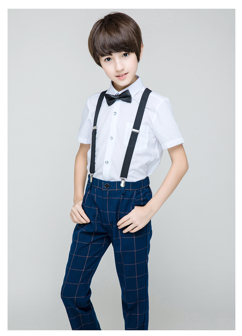 西装四件套小花童礼服男孩正装小学生西服男童钢琴主持人六一表演