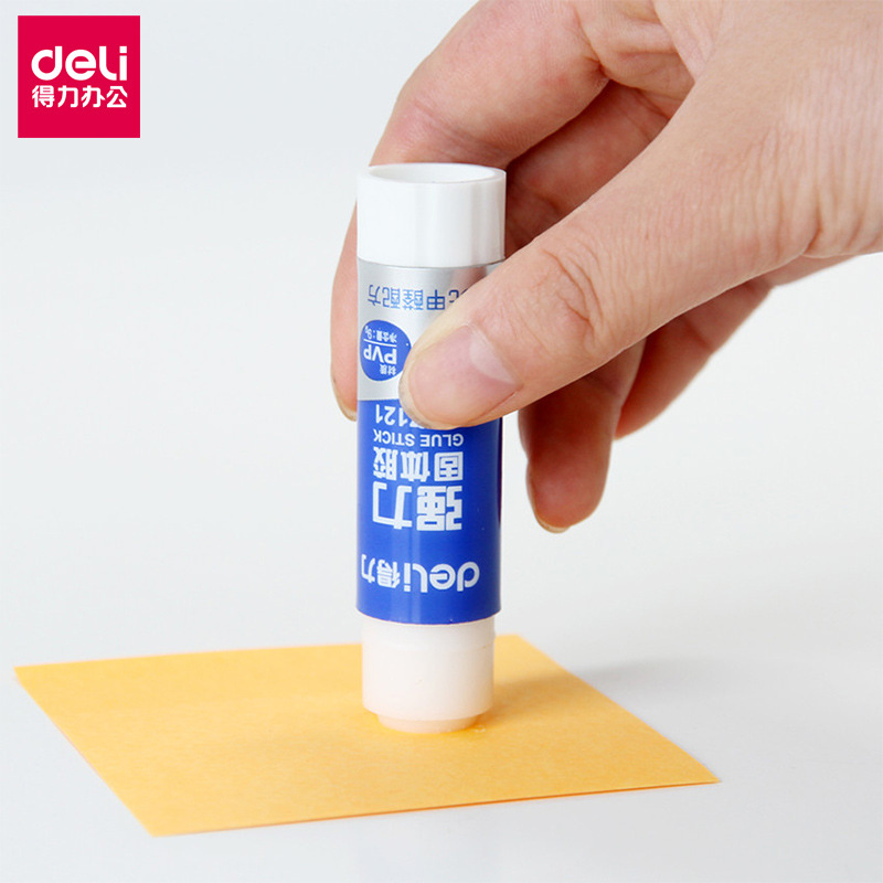 得力7121小号强力型固体胶水/胶棒 儿童无甲醛配方 9g 办公用品