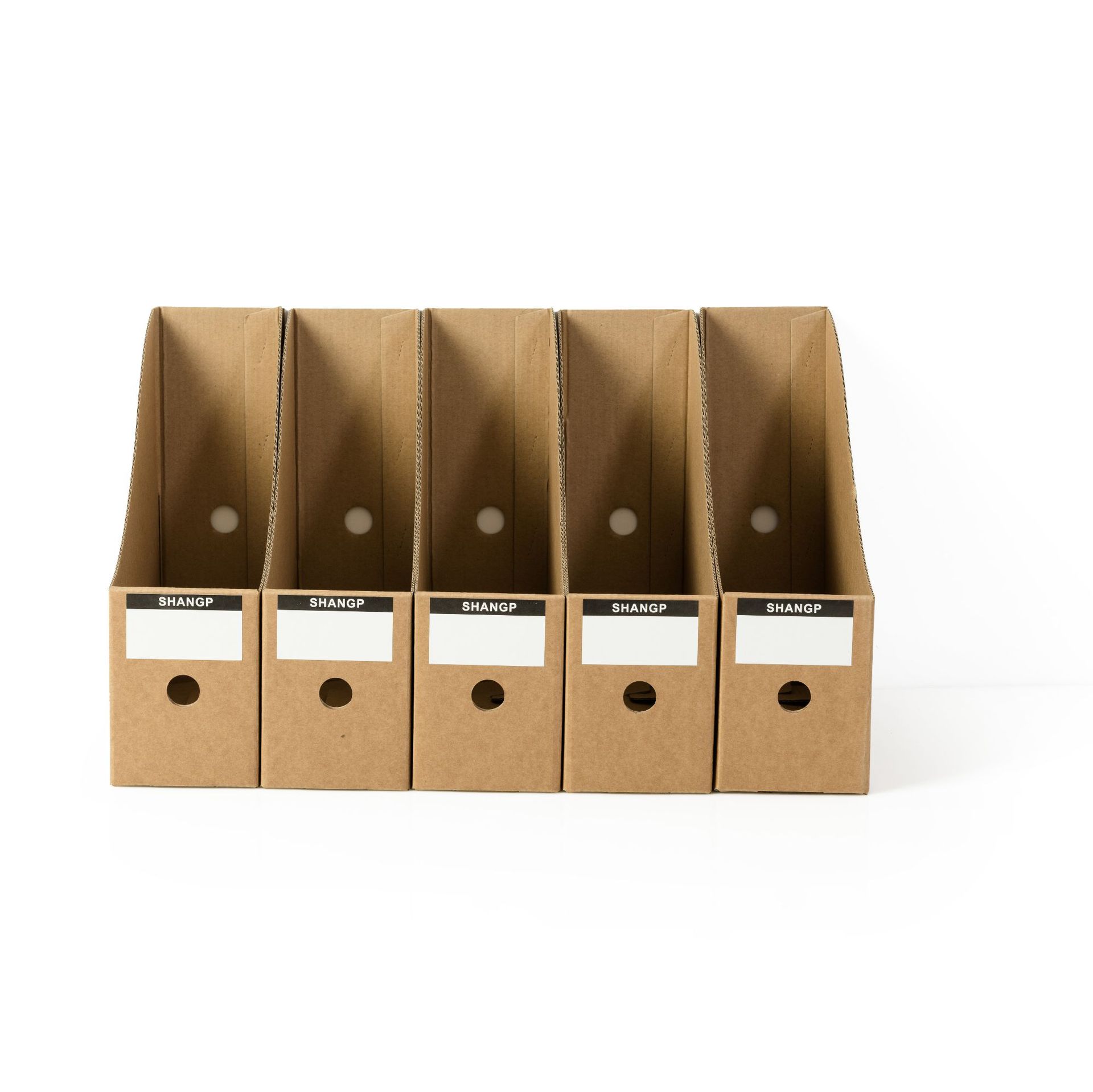 Office Supplies File Box Storage File Shelf Magazine Binder Frame Kraft Paper Desktop Storage Box File Cabinet Wholesale