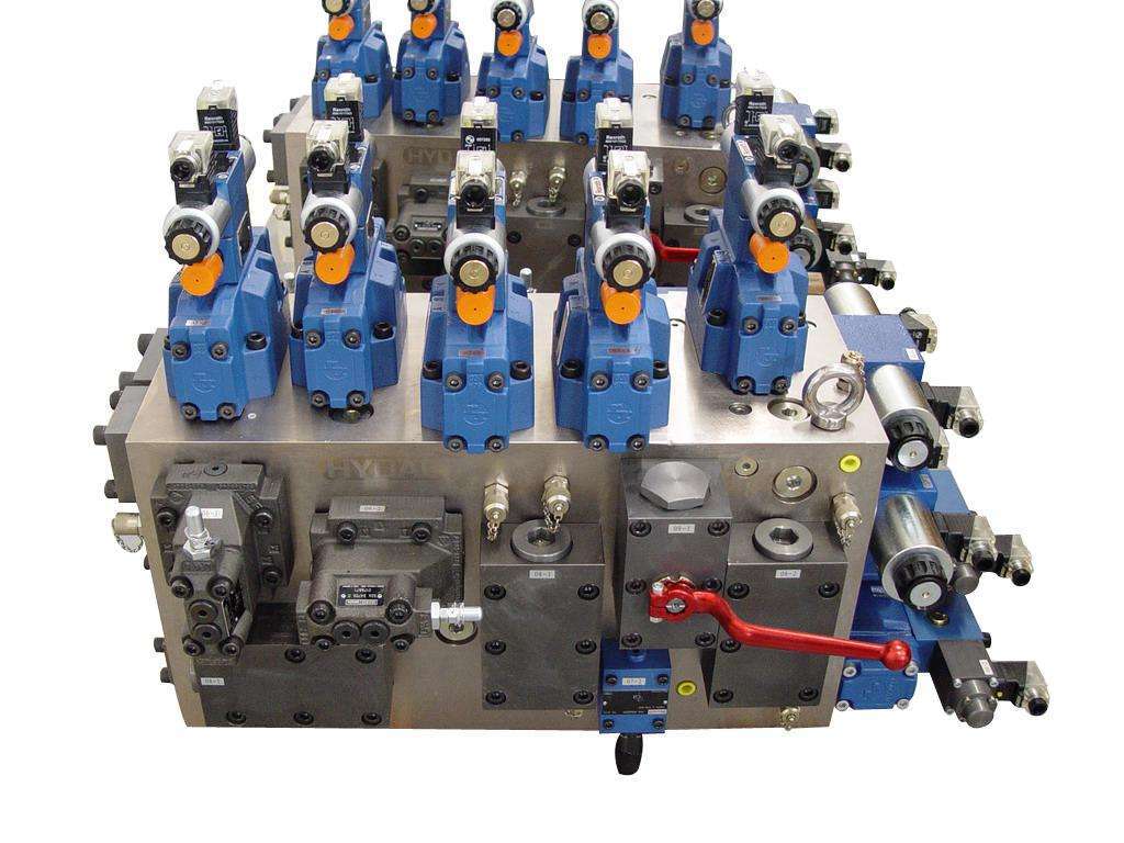 液压阀块 液压油路集成块加工设计定制02/03多联液压阀块集成块