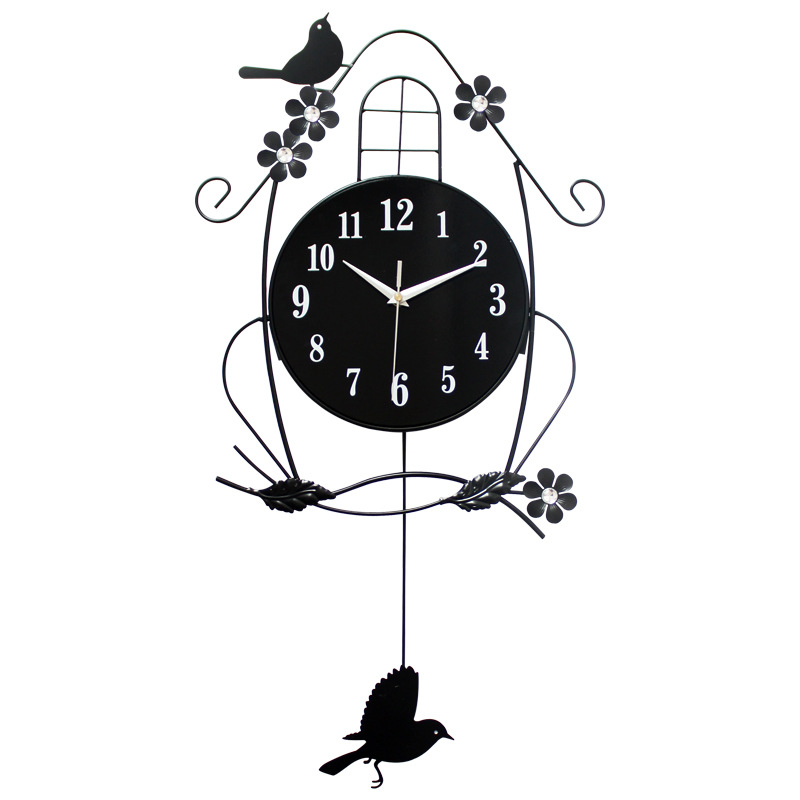 Modern Minimalist Decoration Swing Clock Wall Clock Pocket Watch Personality Hallway Living Room Creative Quartz Clock Clock Clock