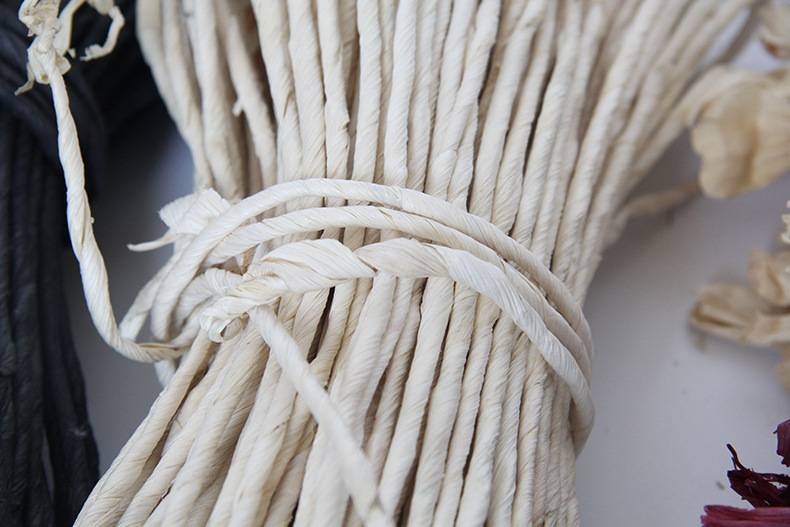 厂家现货批发单股玉米皮绳 手工天然草编绳 玉米绳 手搓绳玉米绳