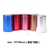 customized Large circular Sandblasting Metal Tea Packing can portable travel seal up aluminium alloy Storage tank Cigarette case