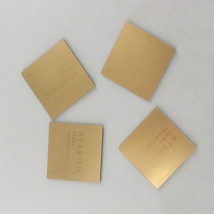 电镀钛金加工厂pvd真空镀氮化钛cpu真空电镀24k金铝合金电镀哑金