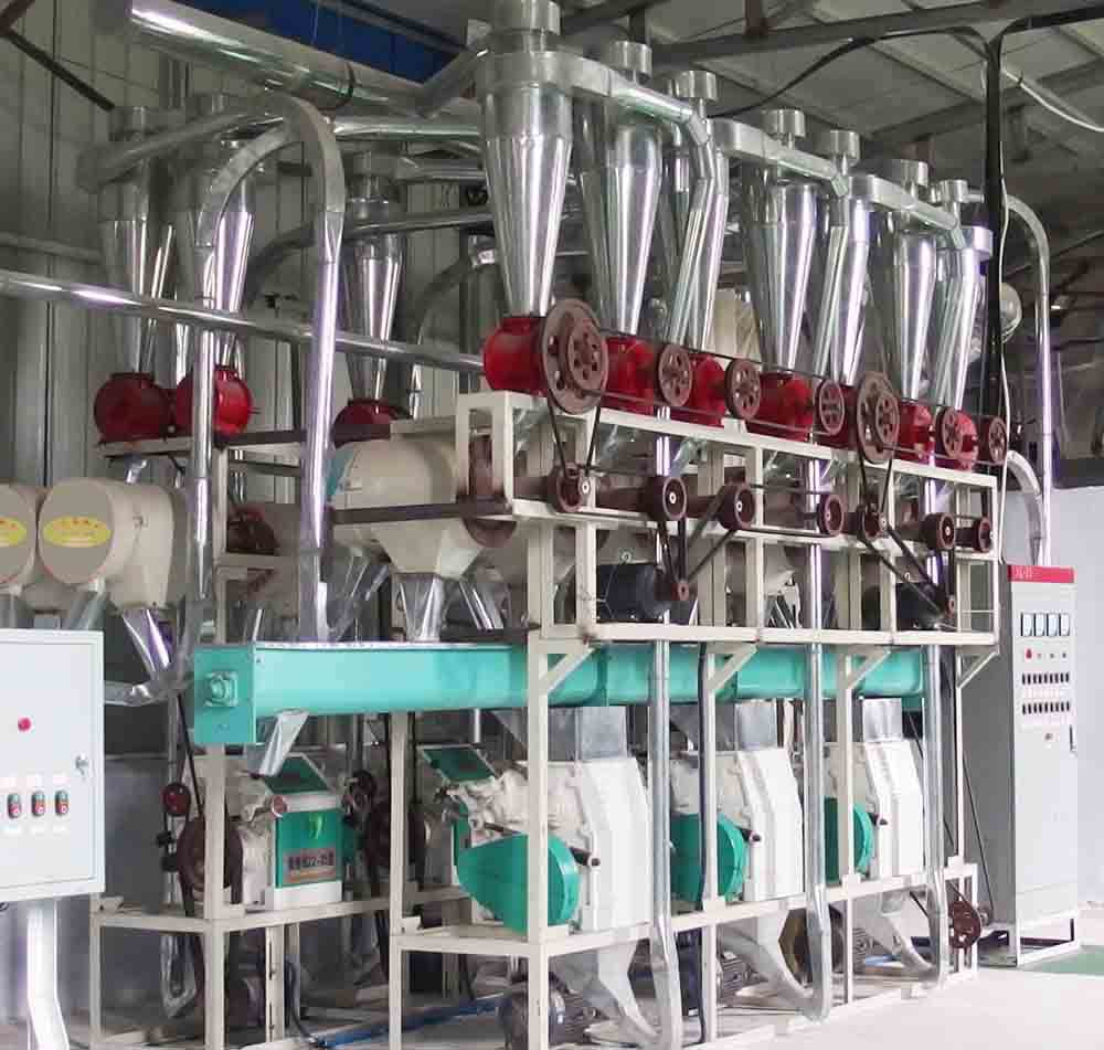 热销经典刹克龙六台磨面机组小型平筛面粉厂设备小麦加工面粉机械