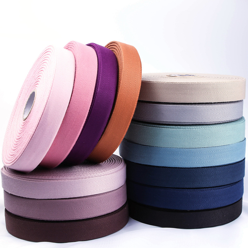 韩国进口人字纹涤棉带 diy蝴蝶结发饰花束包装织带 服饰礼盒丝带