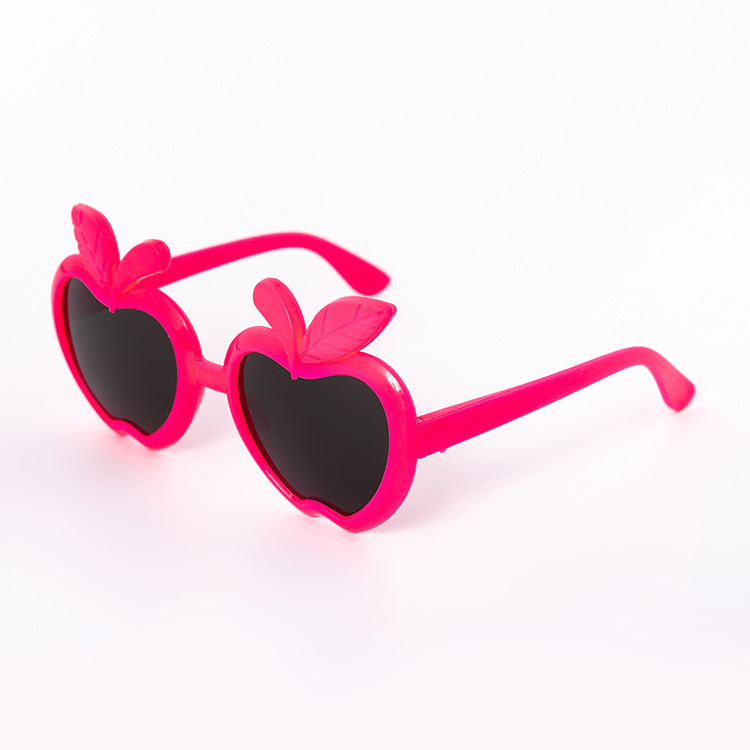 2021 New Cartoon Children's Sunglasses Cute Apple Sunglasses Sun Protection Eye Protection Kids Sunglasses Can Be Sent on Behalf