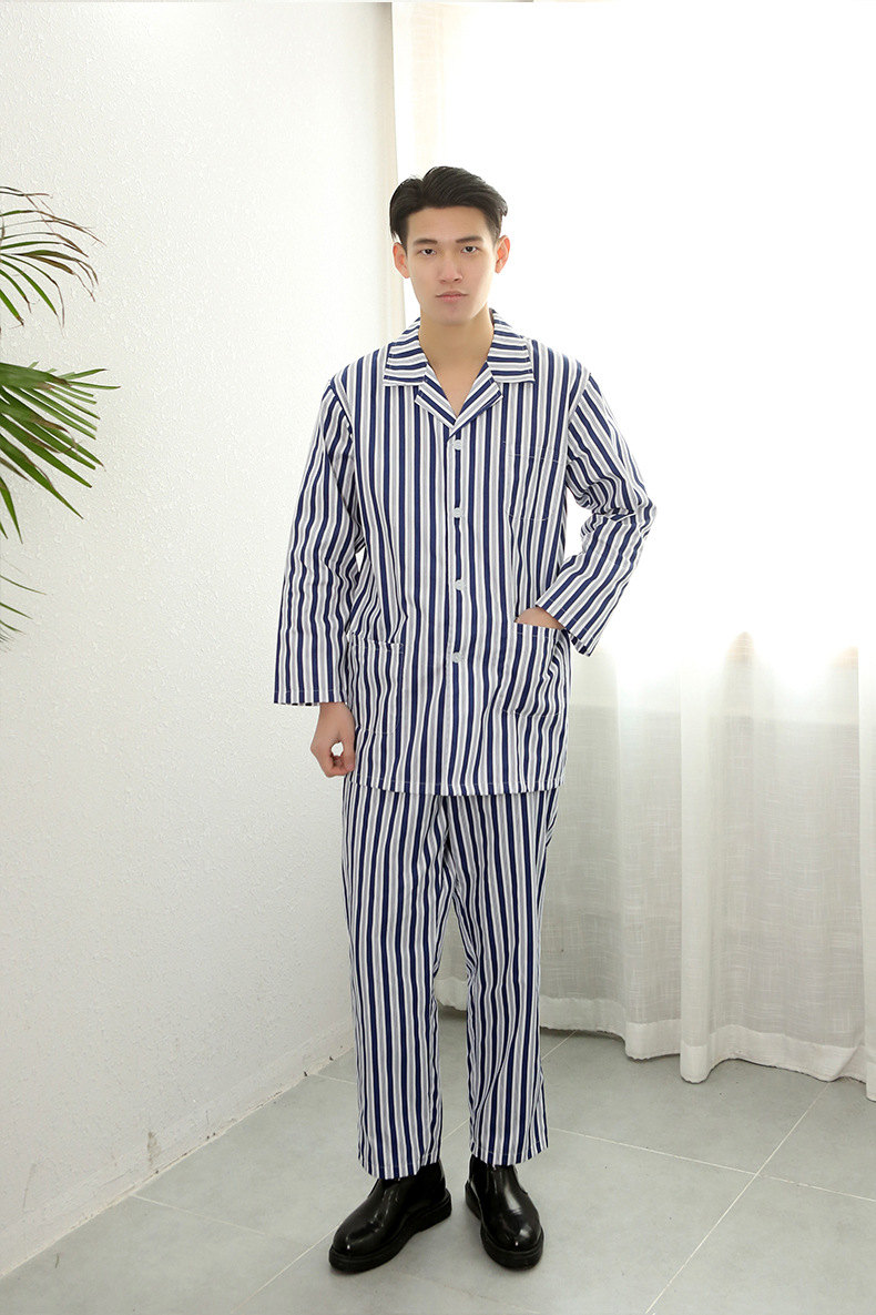 批发医院病号服 病员服 患者服男女全棉分体套装住院护理服装长袖_金