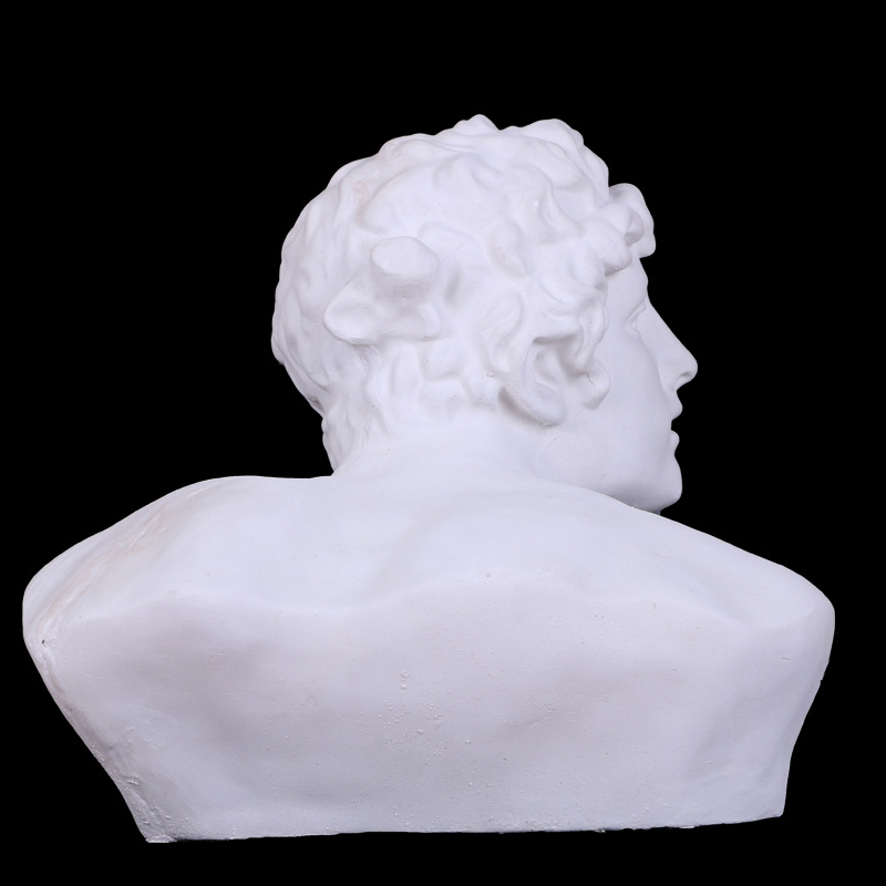 h53cm勇士胸像石膏人像教具石膏头像美术素描人物石膏像雕塑摆件