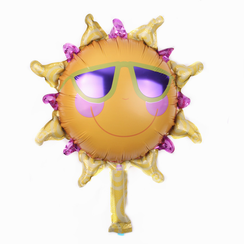 New Mini Smiley Face SUNFLOWER Aluminum Balloon Wedding Room Wedding Ceremony Set Valentine's Day Party Decoration