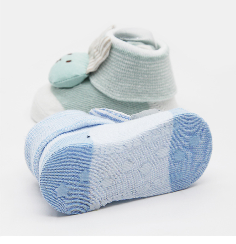 新款儿童鞋袜婴儿袜子0-6个月宝宝春秋冬季小孩学步袜柔软弹性袜
