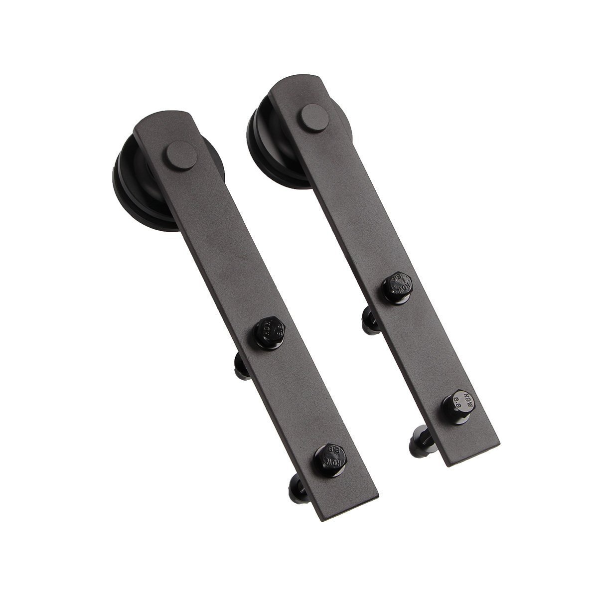 谷仓门室内门 厨房门五金美式移门轨道滑轮 吊轮滑轨 推拉门吊轨