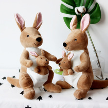 厂家供应创意母子袋鼠公仔毛绒玩具娃娃礼品可爱玩偶礼物批发