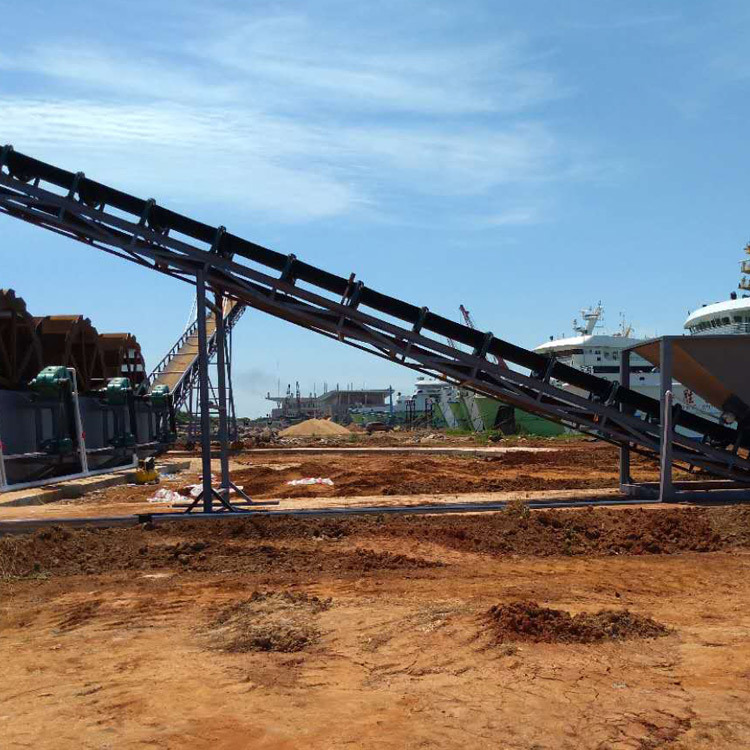 广东砂石矿场耐磨成品输送带 石料输送机 皮带式物料输送机厂家