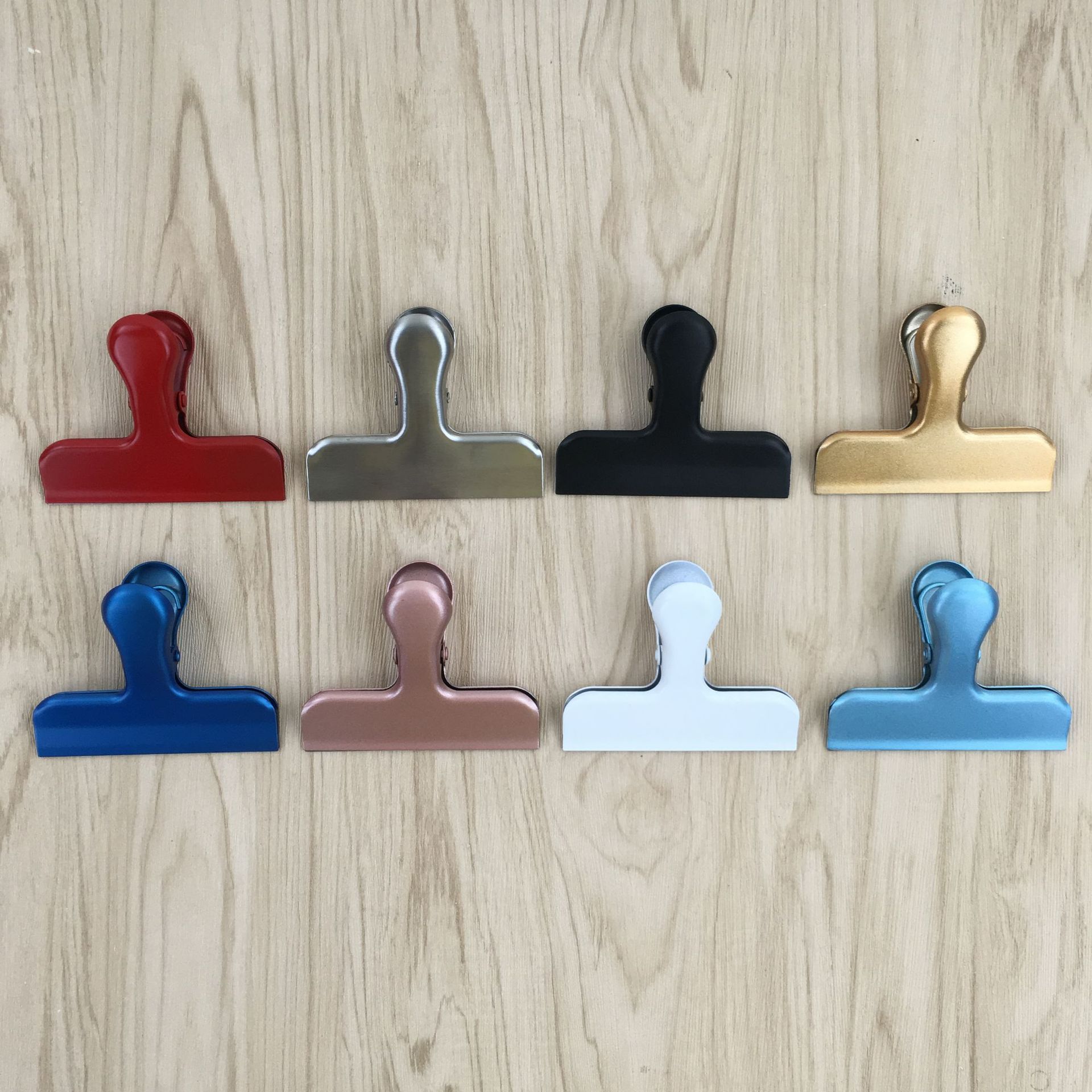 北欧风格平口夹 食品密封夹 挎包夹多功能耐腐蚀不锈钢夹厂家批发