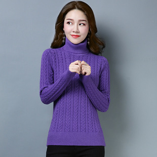 高领毛线衣 女装 韩版