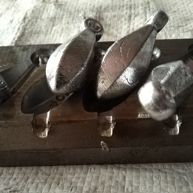 钓鱼装备 鱼坠铅模模具翻板铅坠 水滴铅坠 金字塔形 垂钓用品