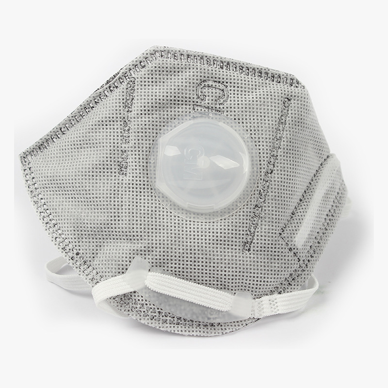 朝美6002a-4活性炭带呼吸阀口罩(耳戴式)防尘防颗粒物口罩