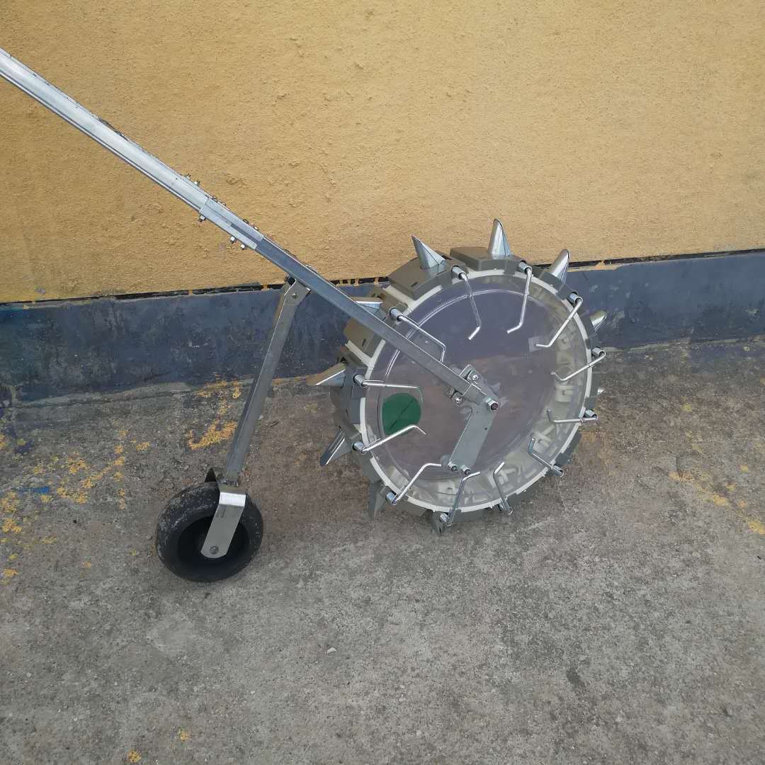 批发人力手推式谷子播种机 带压轮高粱精播机 多功能点播机