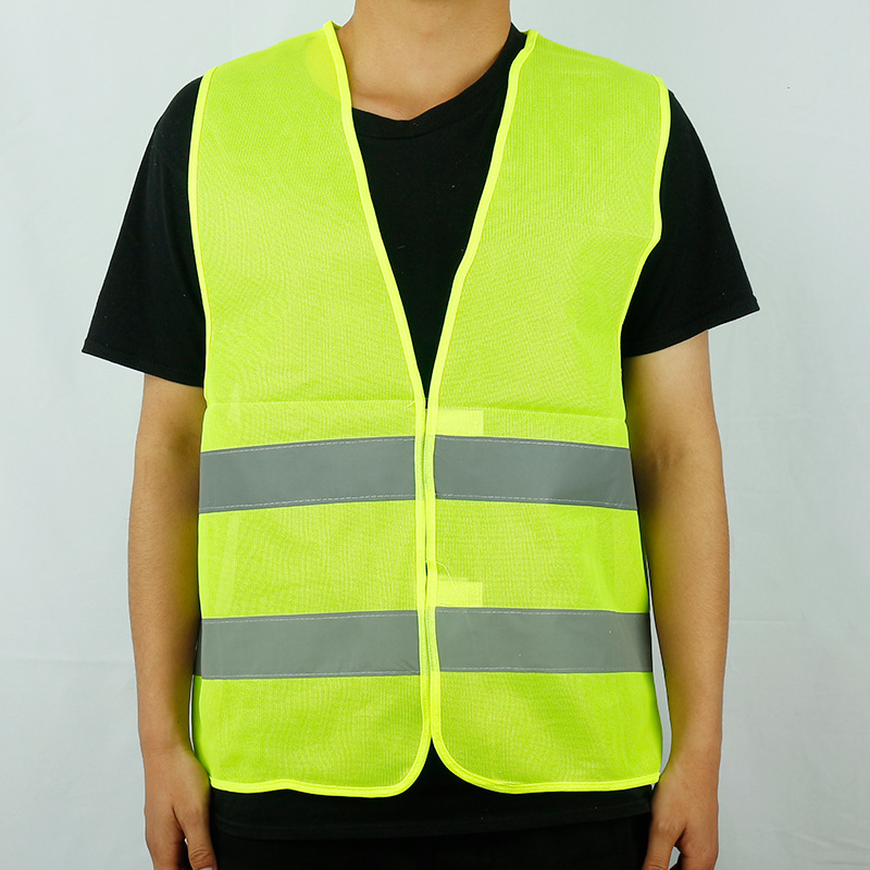 厂家现货交通环卫夜间反光背心工地安全反光马甲背心可印字警示服