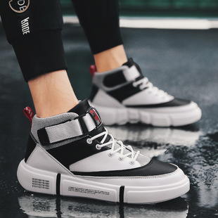 欧美秋冬季新款潮流时尚板鞋高帮休闲男鞋个性百搭青少年潮酷鞋子