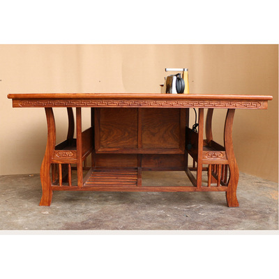 宝鼎茶台五件套 客厅红木家具 厂家直销茶台 原木色