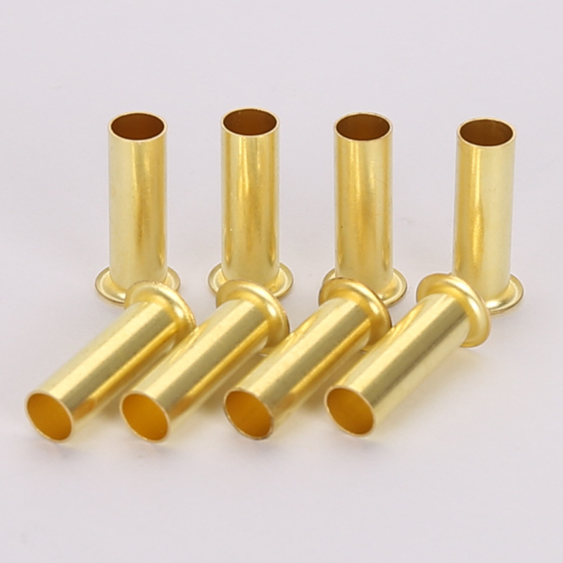 管状铆钉黄铜管状铆钉圆头空心管状铆钉非标订制多款供选
