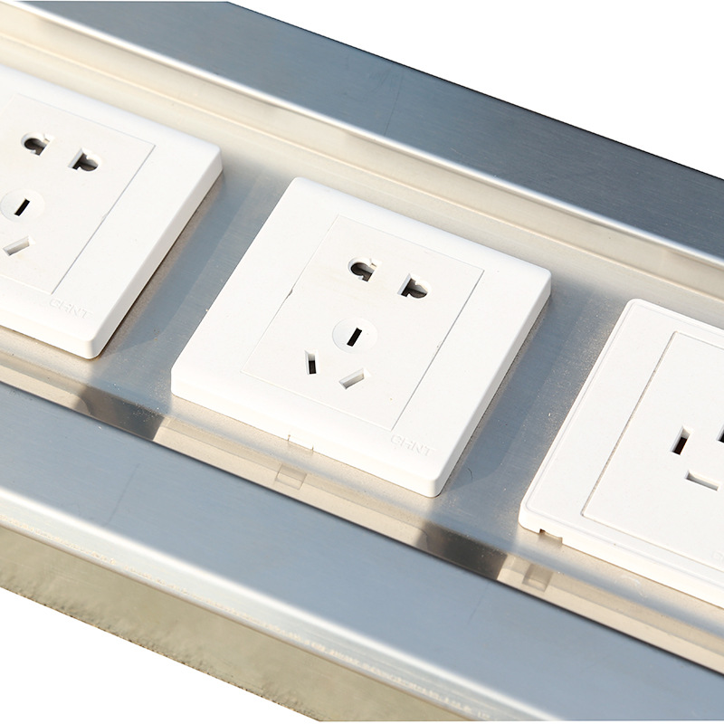 嵌入式医用插座箱手术室组合式电源箱可定制四孔304不锈钢插座箱