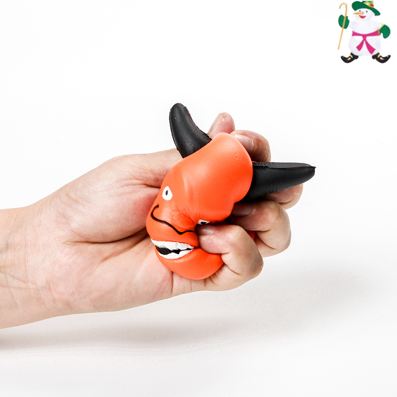 新款牛头pu慢回弹仿真儿童成人解压发泄玩具厂家直销