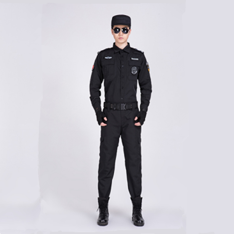 厂家夏季斜纹长袖特保服作训服汽车4s店工作服装保安制服