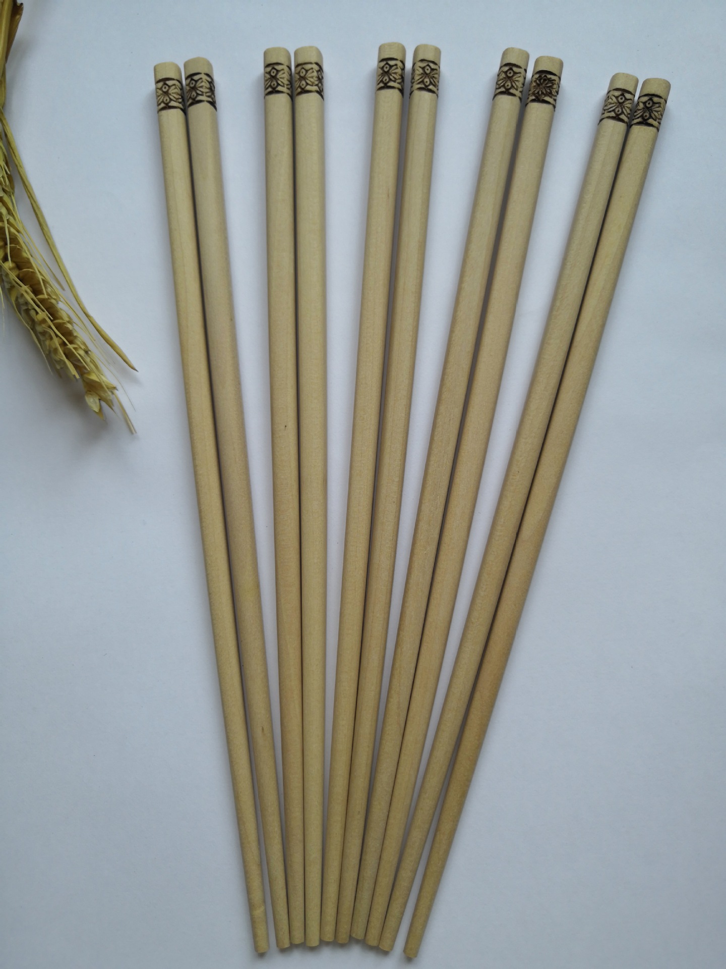 厂家批发 匠心制作中式工艺筷子5双家用套装防滑精美筷子