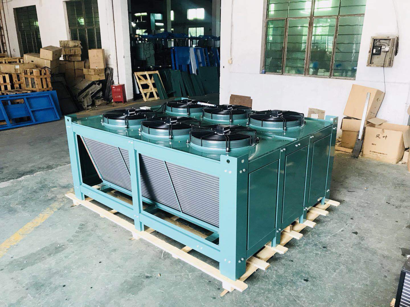 冷凝器 v型顶出风列管式冷凝器 高效率制冷换热冷凝器