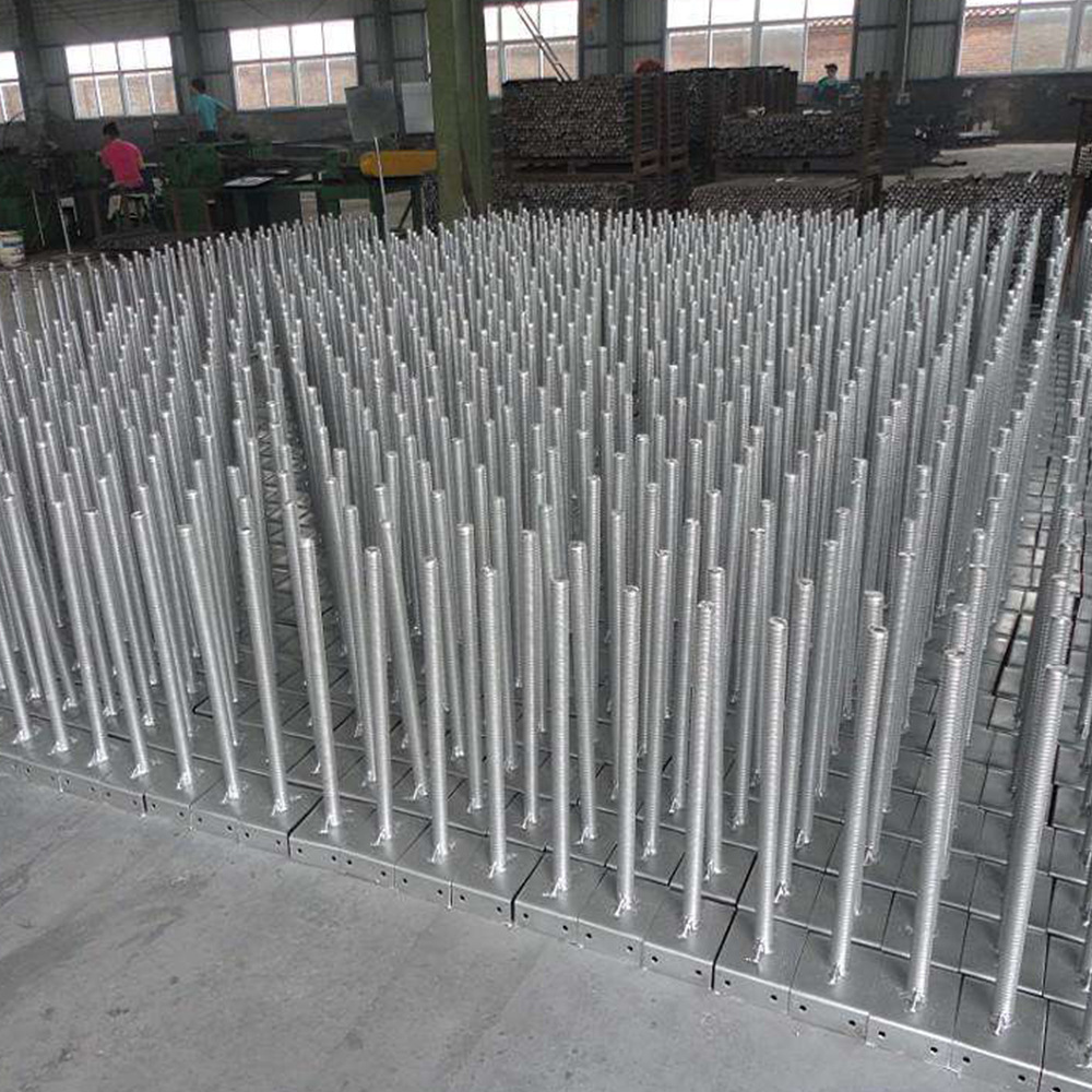 河北厂家供应建筑无缝管镀锌顶托上下可调节优质盘扣专用顶托批发