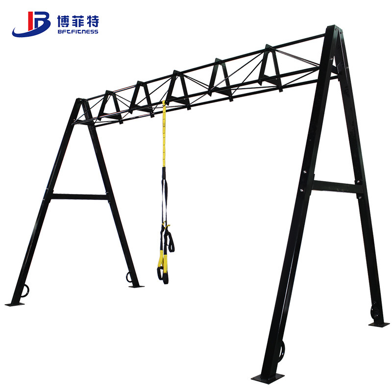 悬挂式训练带支架 a型三角架 空中瑜伽架批发 trx悬挂架生产厂家