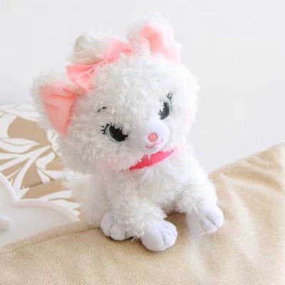 经典公主风玛丽猫坐姿公仔毛绒玩具娃娃卡通白色猫咪爪机娃娃玩偶