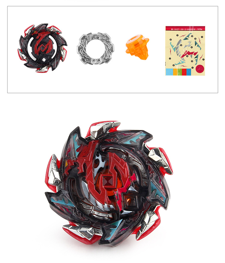 厂家货源爆裂陀螺玩具b-113地狱沙拉曼达散装小体积组装战斗陀螺