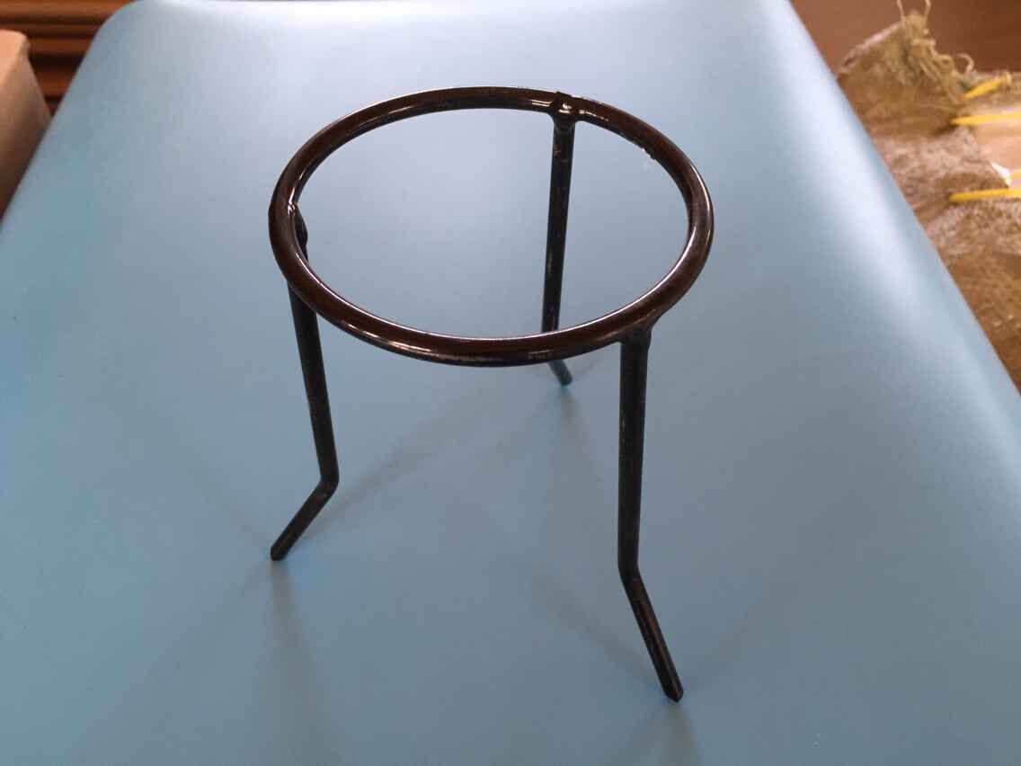 烧杯酒精灯石棉网配套使用 铁三角架 三脚架 支架可开票