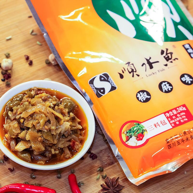 椒麻鱼调料 顺水泡椒麻辣鱼底料240克 酸菜鱼麻辣鱼调味料