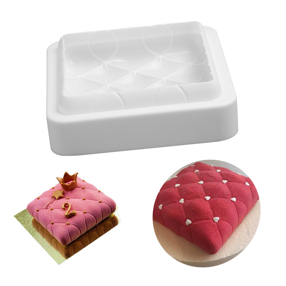 意大利枕头形慕斯硅胶蛋糕模具diy烘焙silicone cake矽胶戚风模