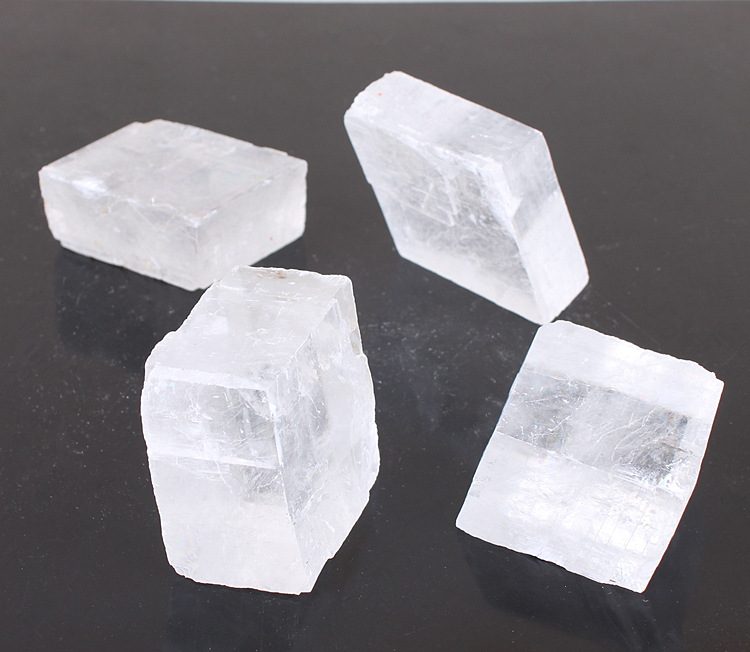 外贸新品天然方解石块矿物晶体原石水晶diy装饰把玩手工配件材料