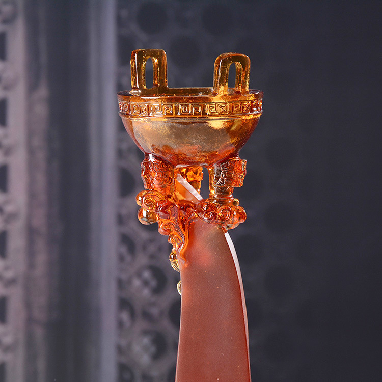 华鼎奖杯比赛颁奖庆典文化时尚创意高档琉璃奖杯辉煌鼎盛源头厂家