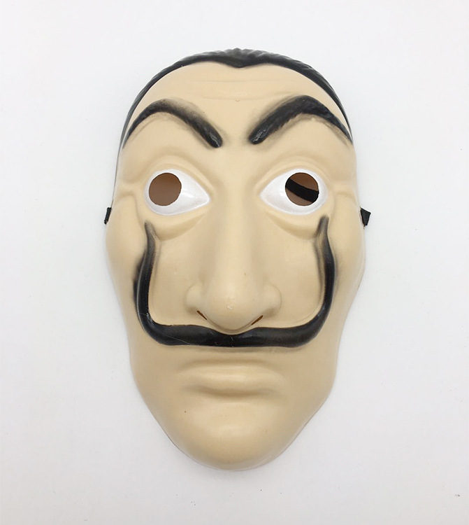 外贸爆款纸钞屋la casa de papel纸牌屋达利面具cosplay演出道具