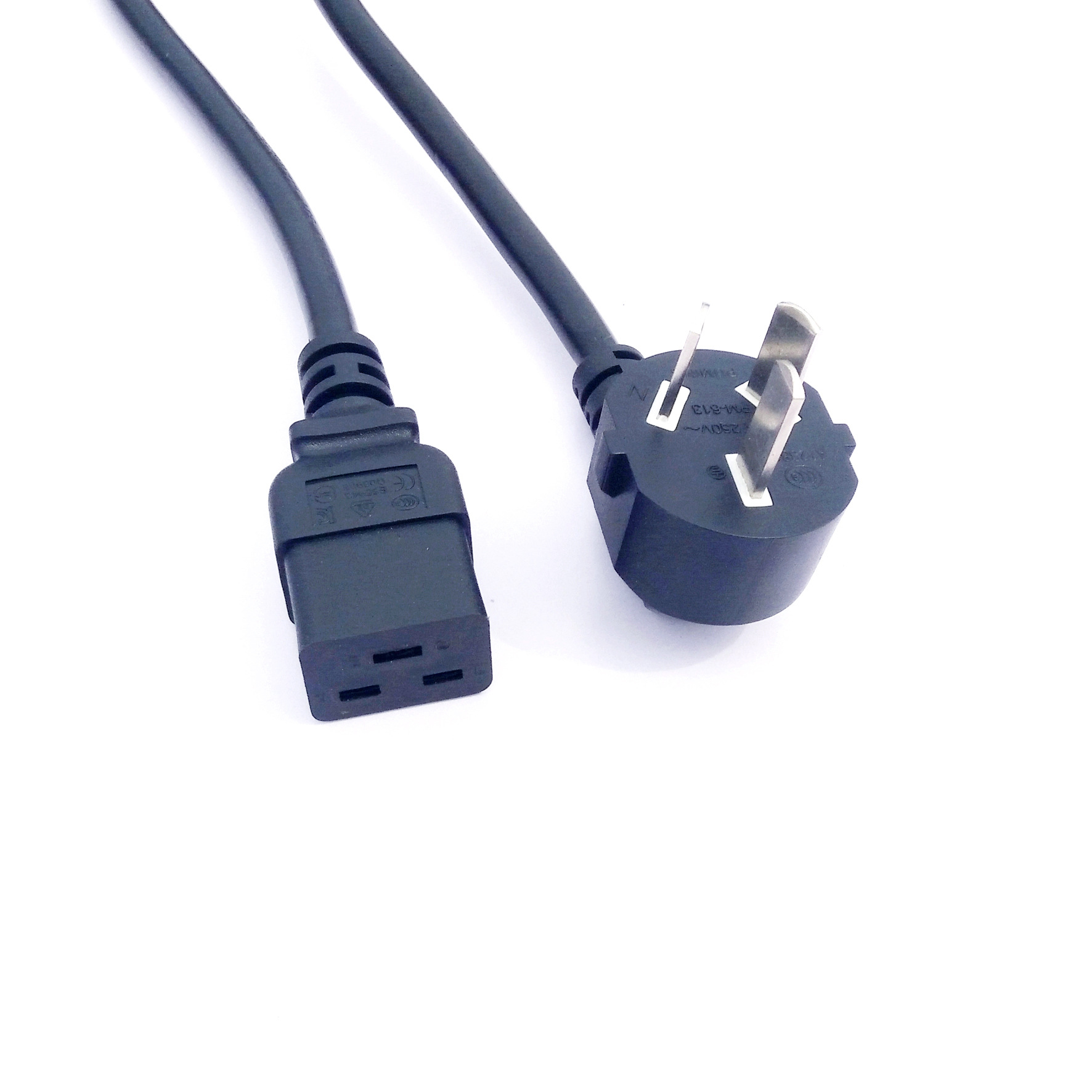 直销ac国标电源线16a大功率国标三插电源线机器设备连接电源线